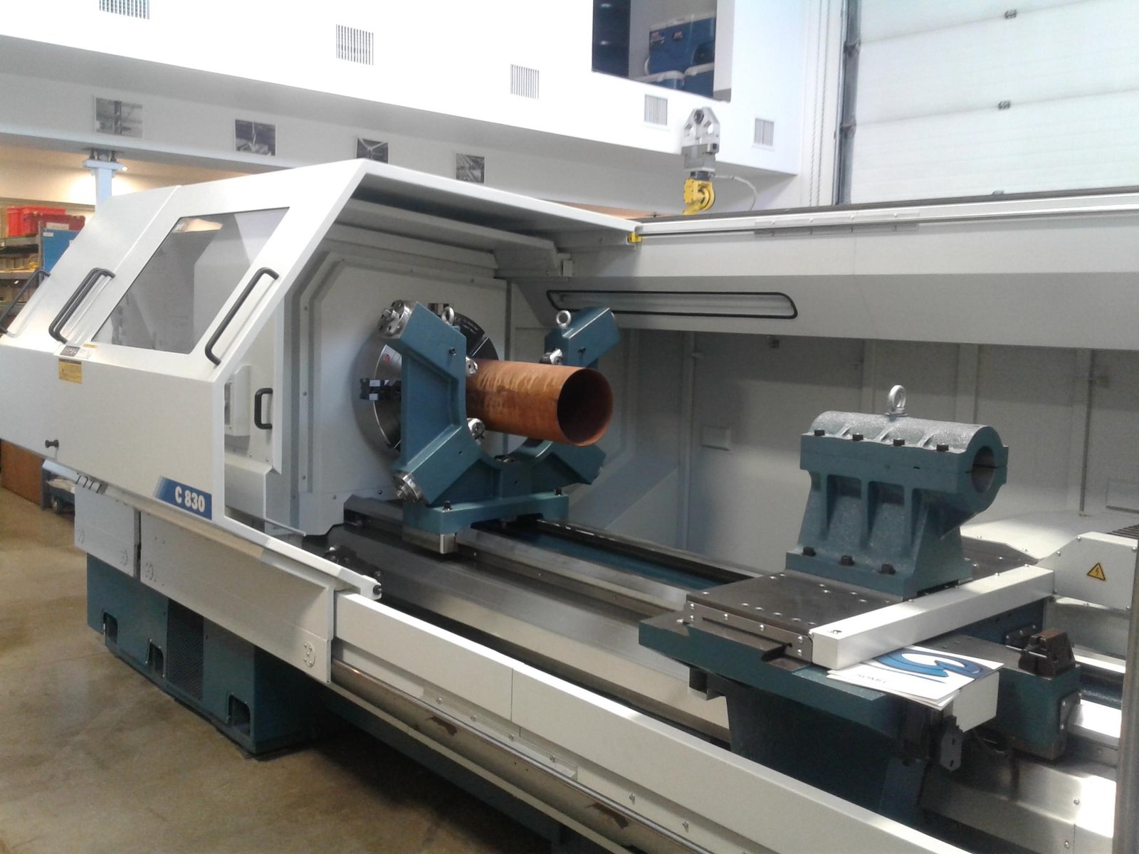 Front of 2018 Romi C830 x 120 Flat Bed CNC Lathe